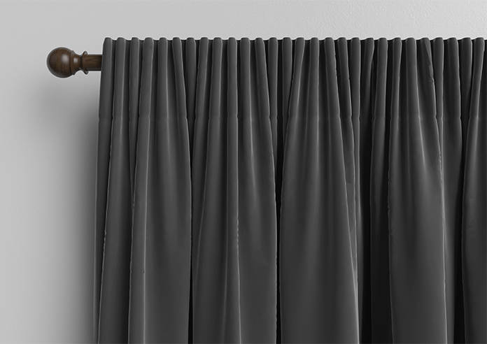Luxe Velvet, Charcoal - Made to Measure Curtains - Image 10
